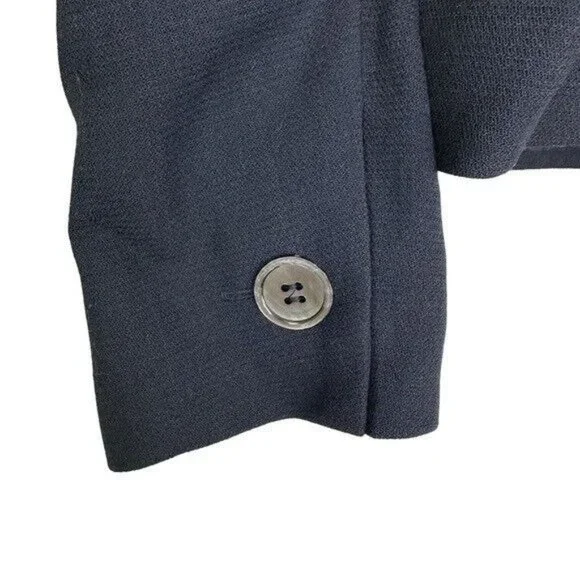 MaxMara Navy Single Breasted Blazer Women’s Size 8 - Picture 6 of 12